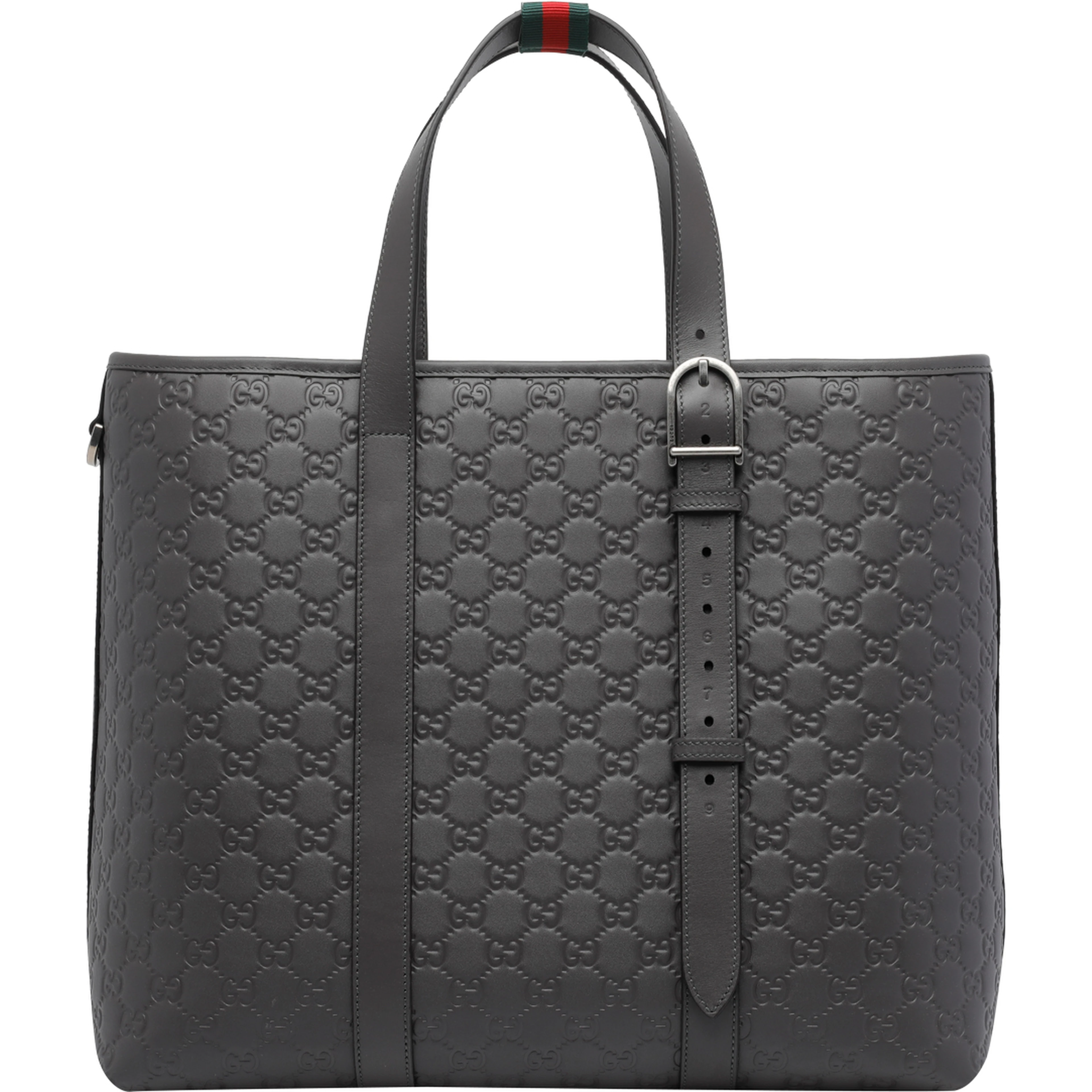 Dark grey big GG Emblem shopping bag