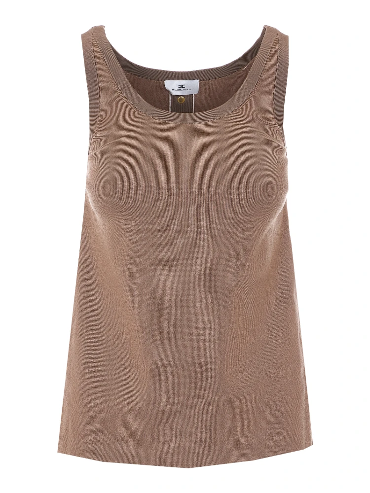 Elisabetta Franchi Top Brown