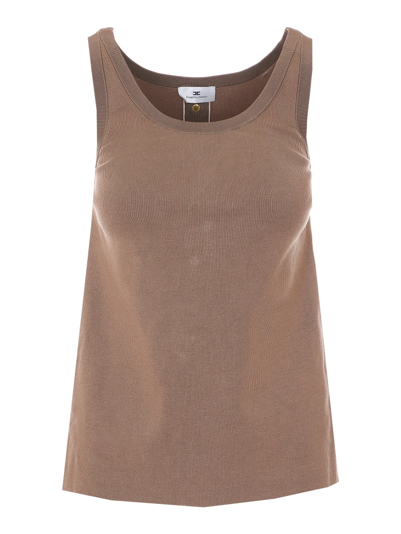 Elisabetta Franchi Top Brown