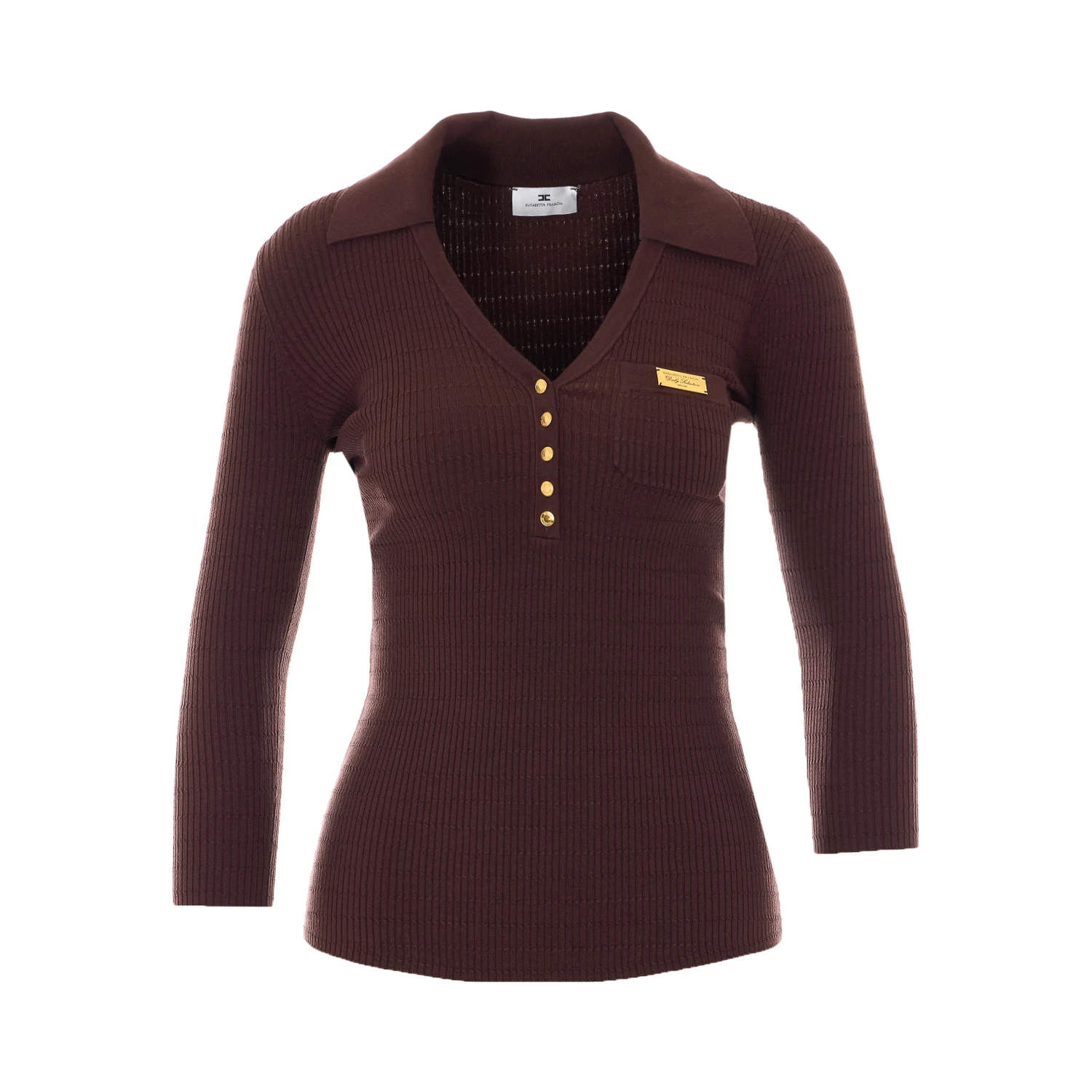 Elisabetta Franchi Sweaters Brown