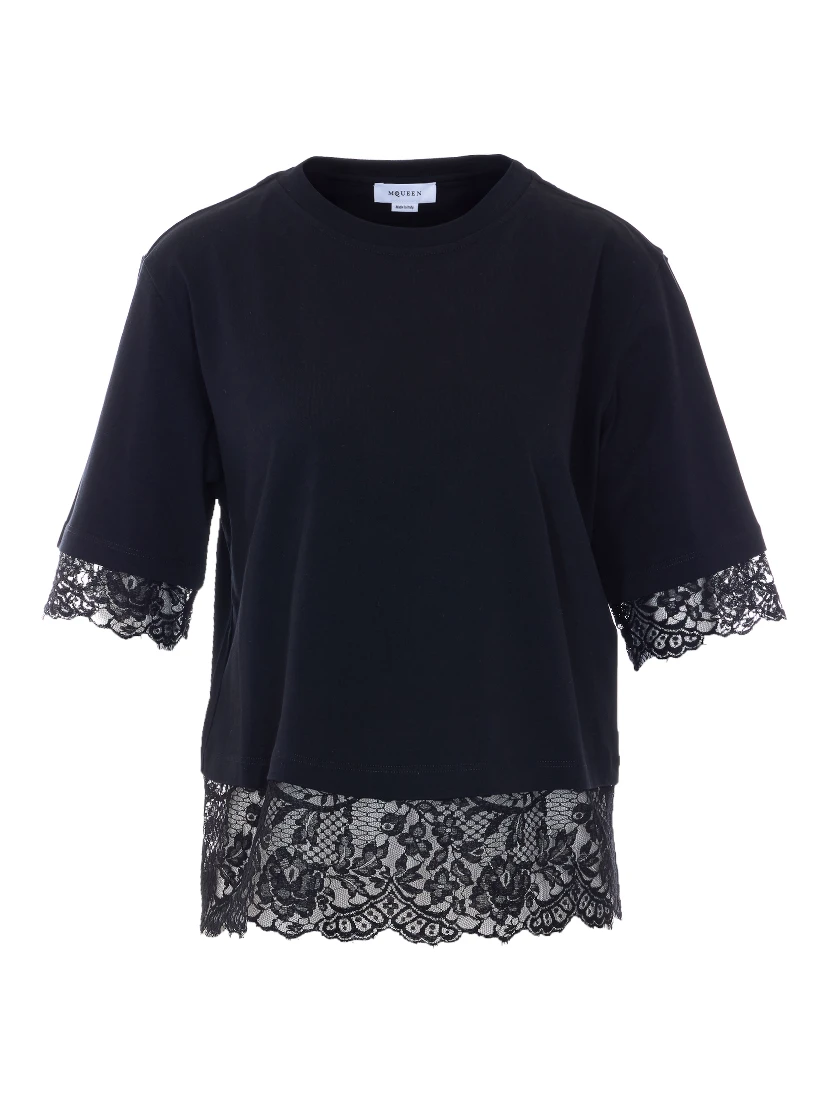 Alexander McQueen T-shirts and Polos Black