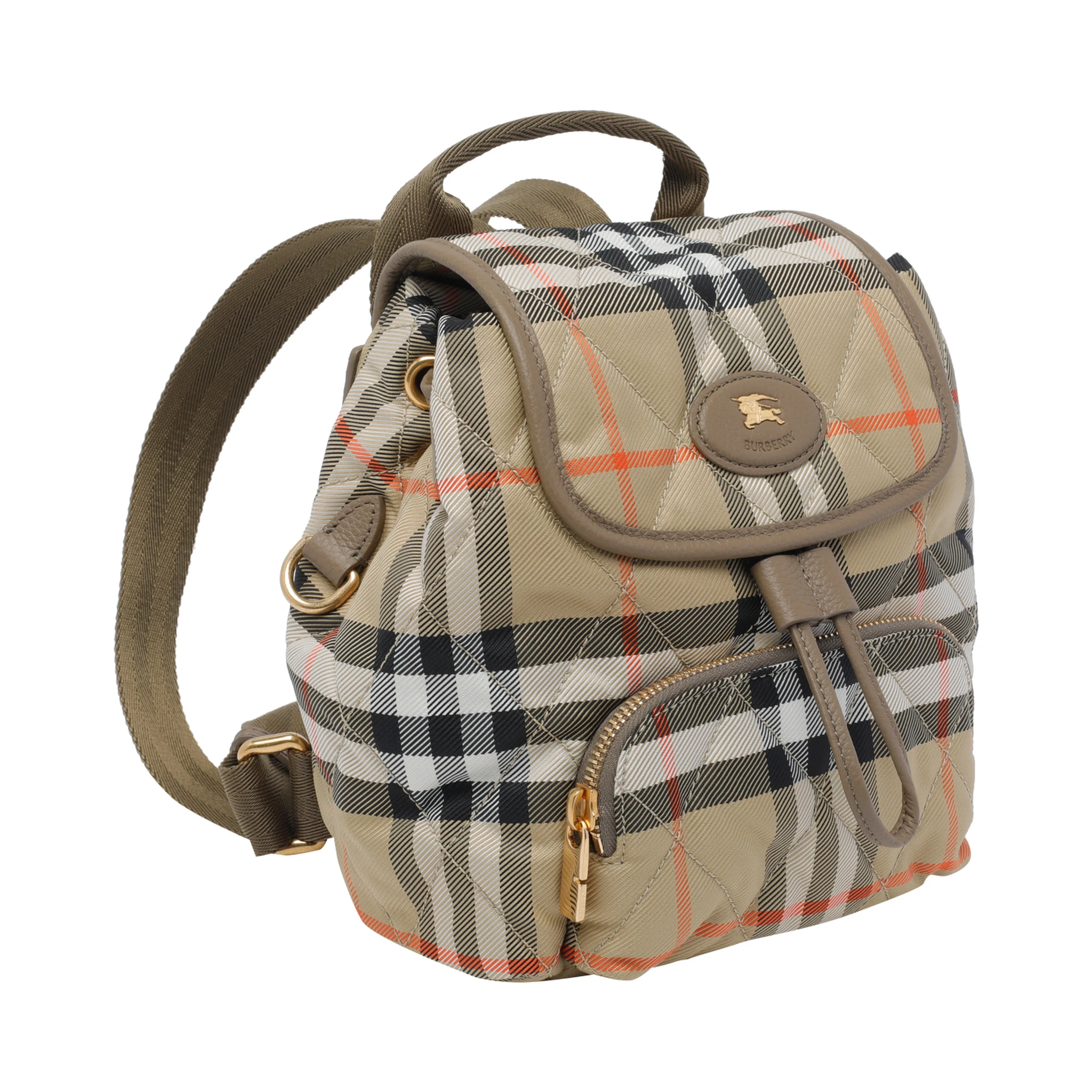 Beige Mini Horseshoe backpack
