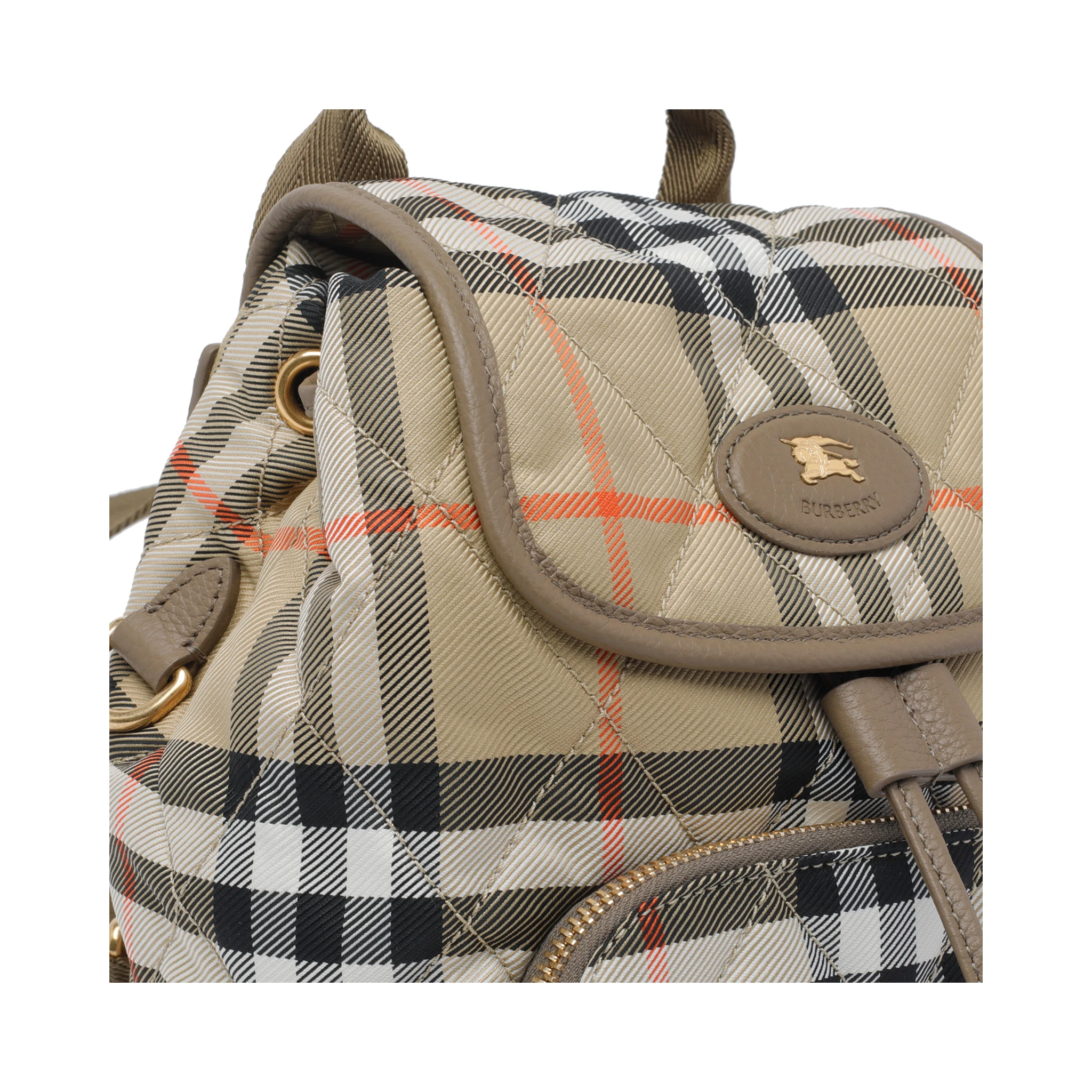 Beige Mini Horseshoe backpack