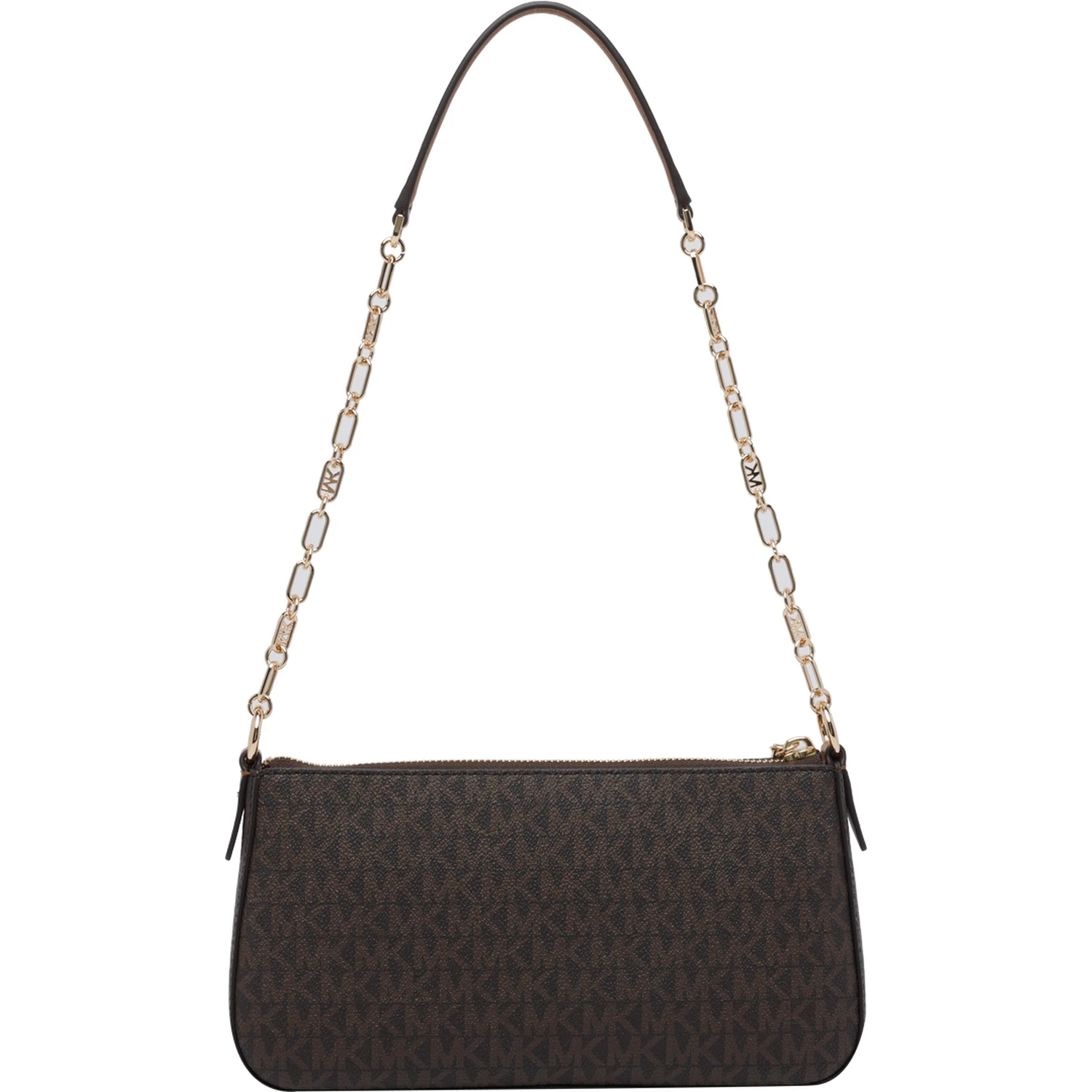 Brown Medium Logo empire pochette bag