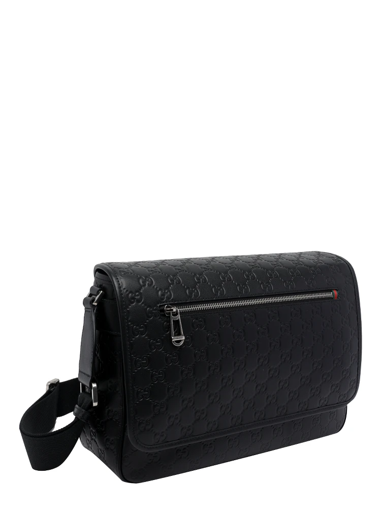 black Medium GG emblem crossbody bag alternative
