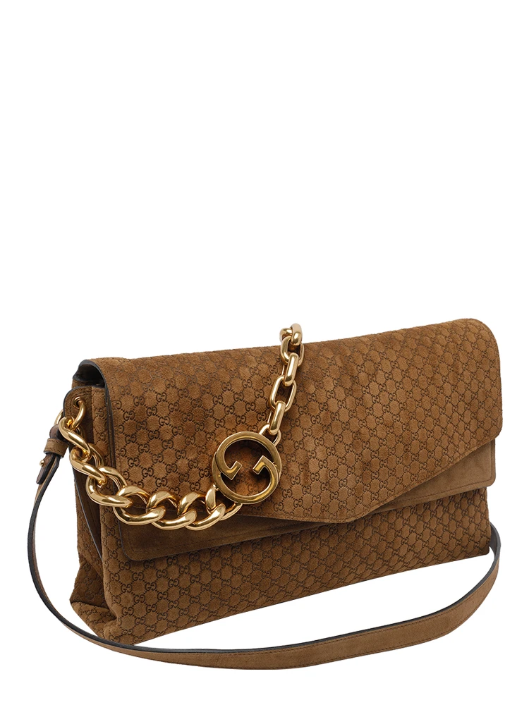 Pepper brown Big GG Chain shoulder bag alternative