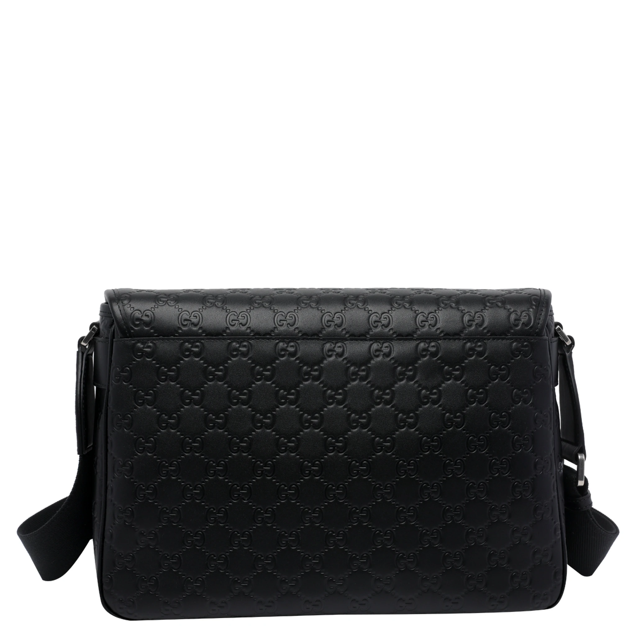 black Medium GG emblem crossbody bag