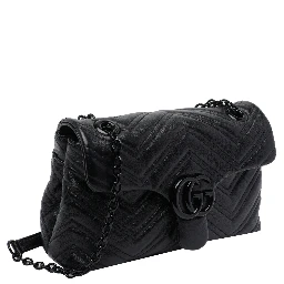 Black small GG Marmont shoulder bag
