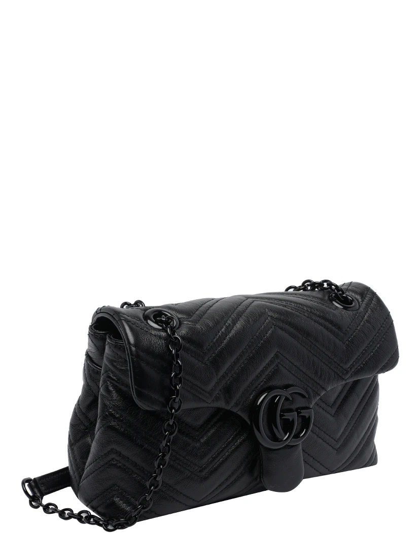 Black small GG Marmont shoulder bag