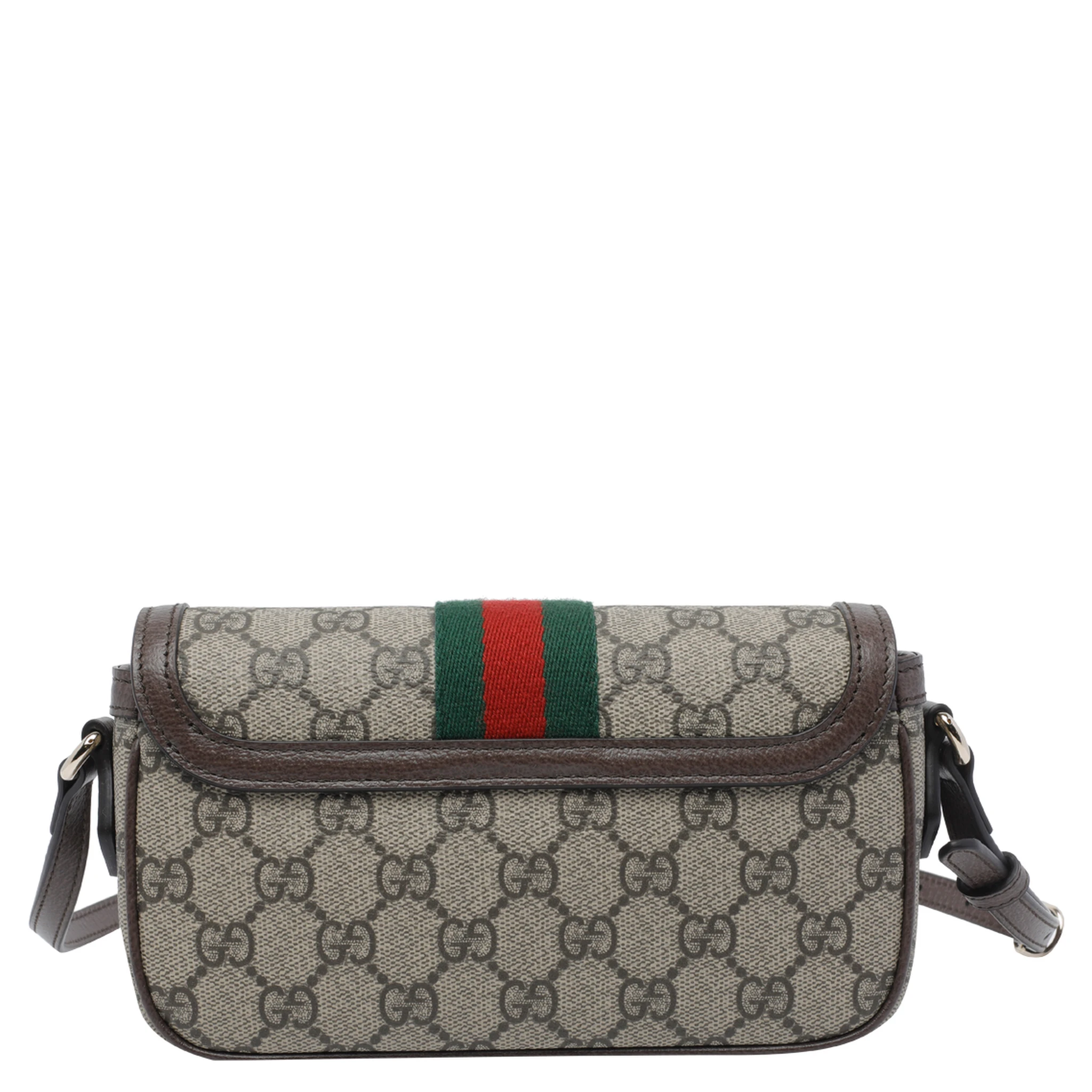 Brown mini Ophidia shoulder bag