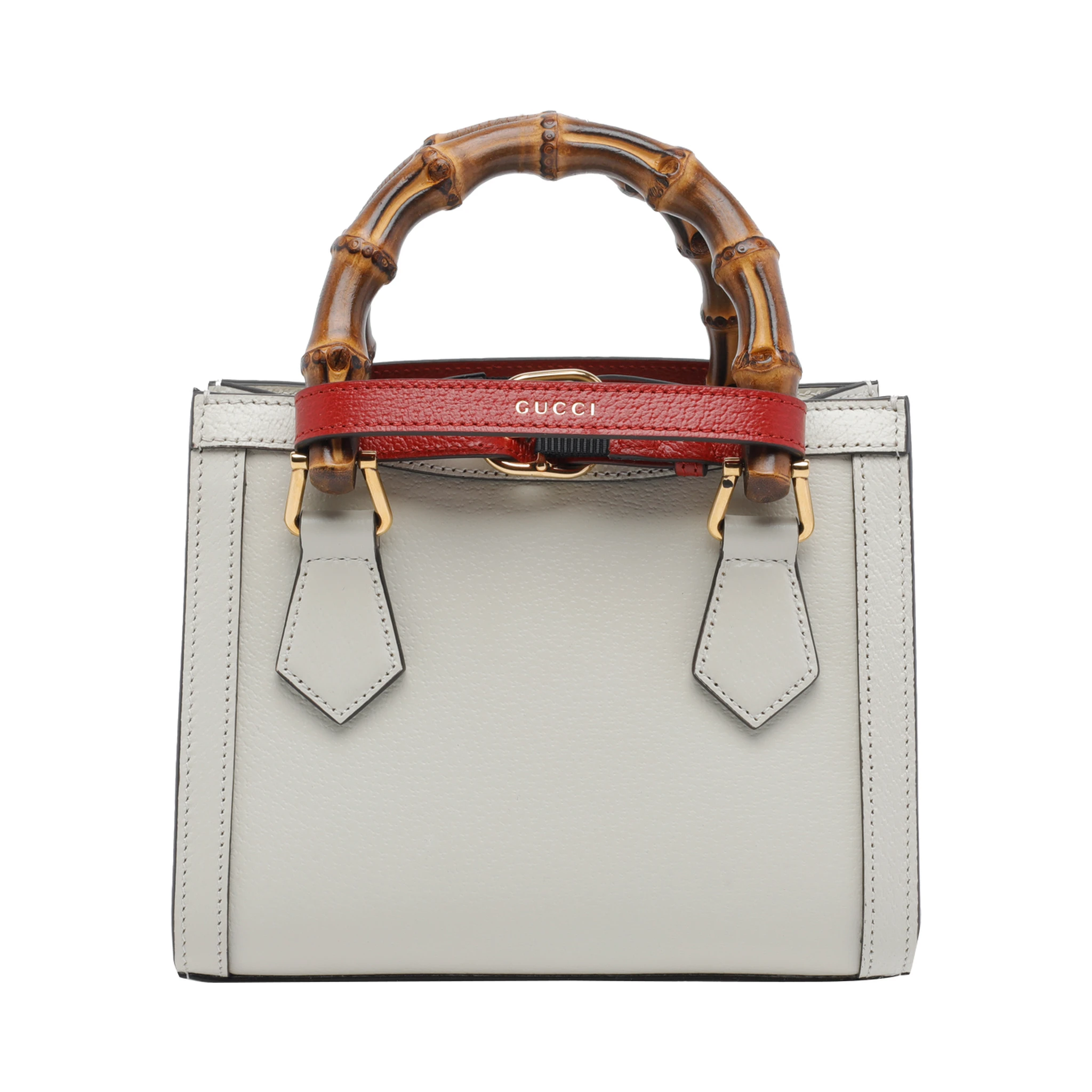 White Gucci Diana shopping bag