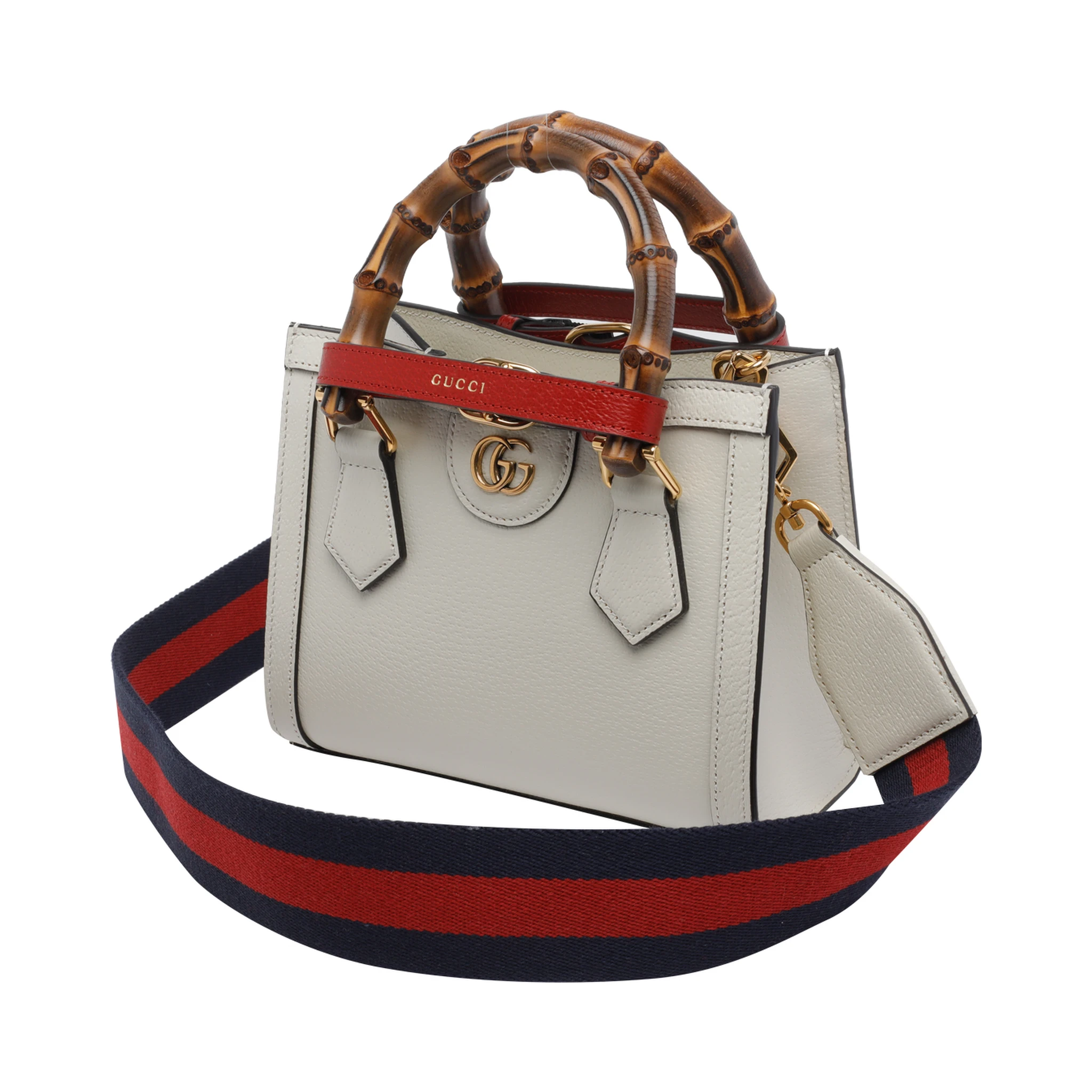 White Gucci Diana shopping bag