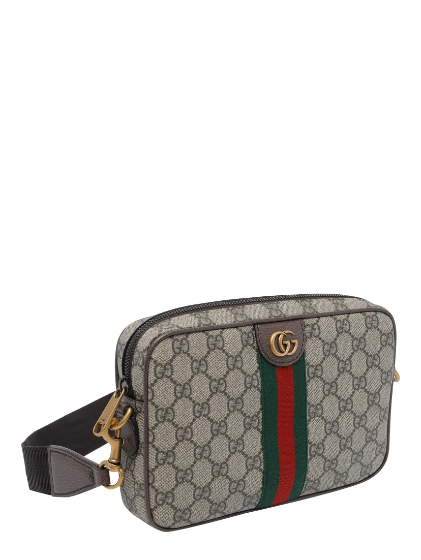 Brown Small Ophidia crossbody bag