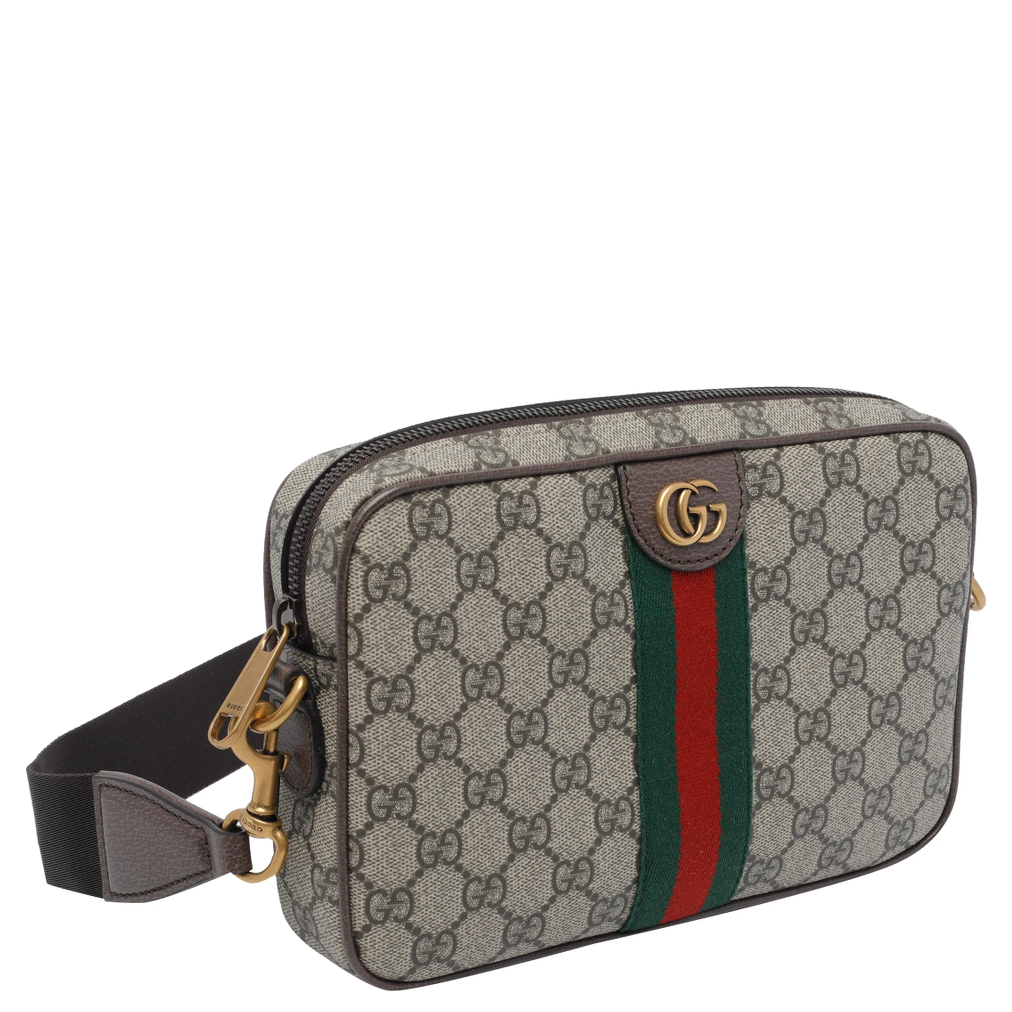 Brown Small Ophidia crossbody bag