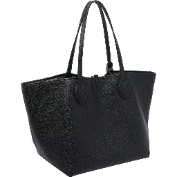 Black Big Totissima Reversible shopping bag