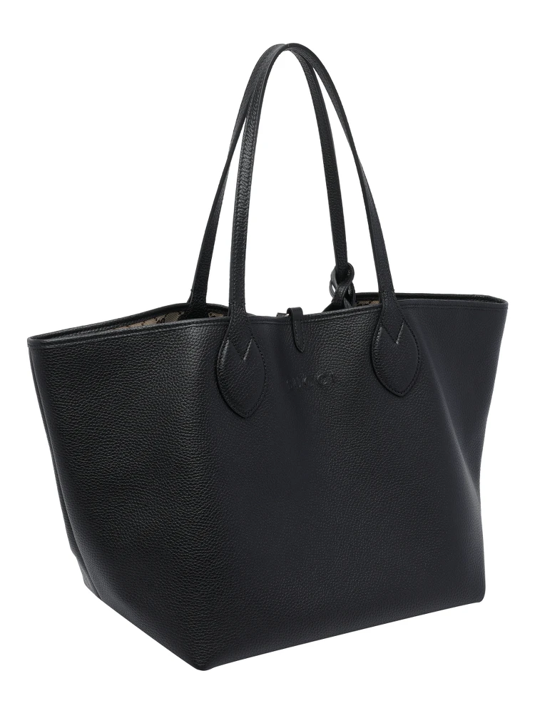 Black Big Totissima Reversible shopping bag alternative