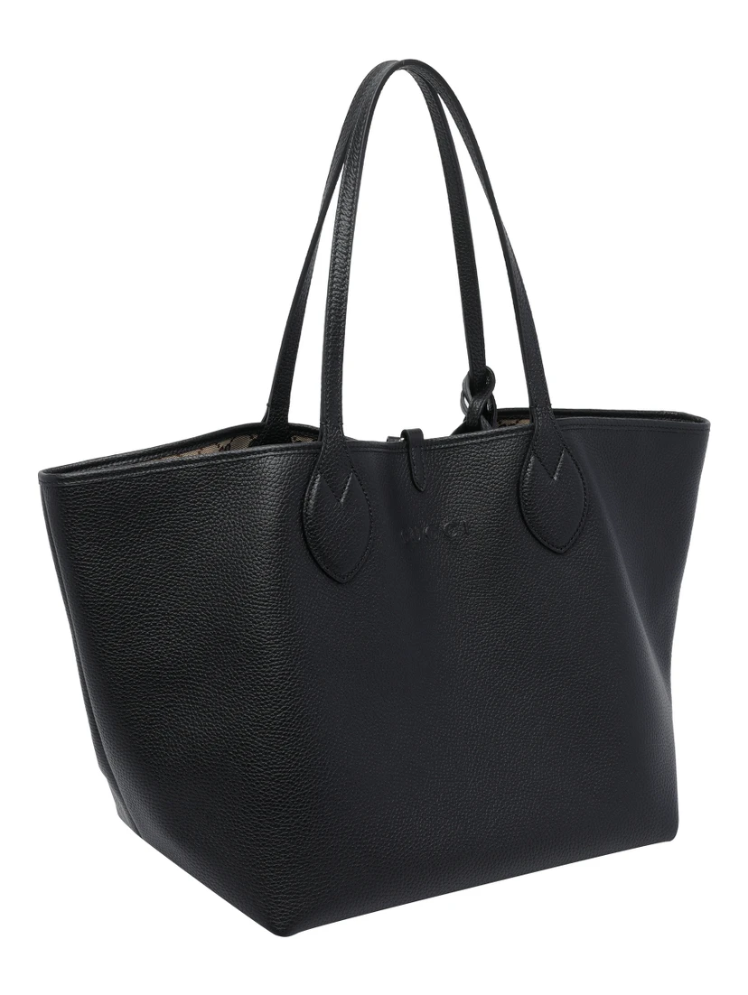 Black Big Totissima Reversible shopping bag
