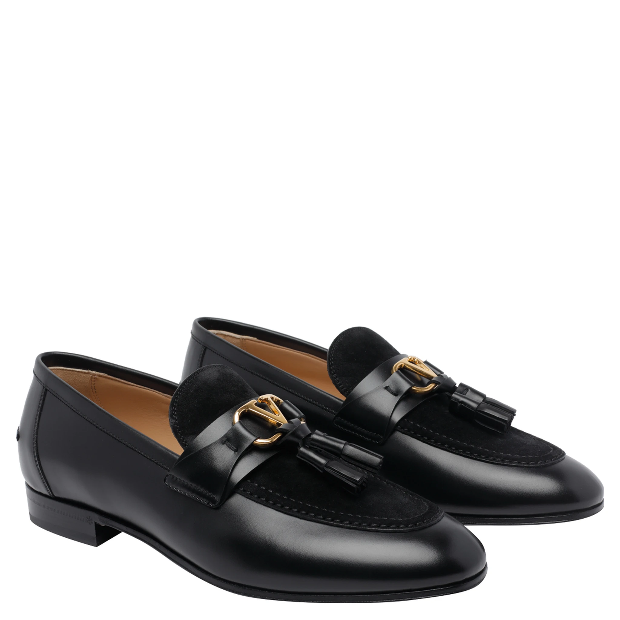 حذاء فالنتينو غارافاني مسطح أسود