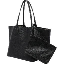 Black Big Totissima Reversible shopping bag