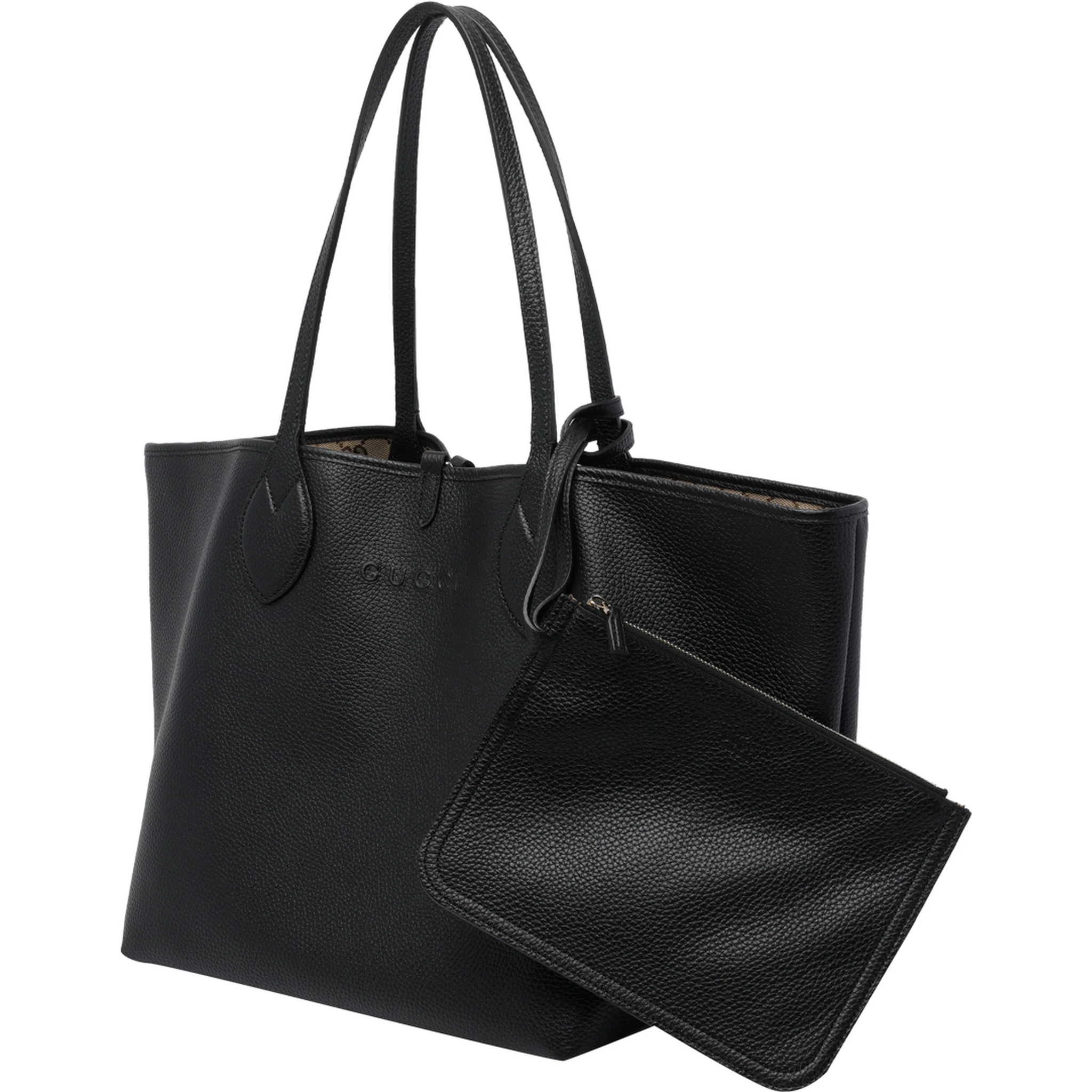 Black Big Totissima Reversible shopping bag