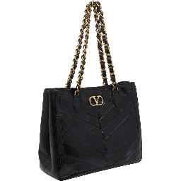 Laseine Chevron motif shopping bag