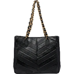 Laseine Chevron motif shopping bag