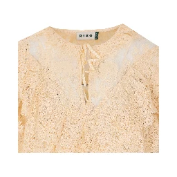 Rixo Top Beige