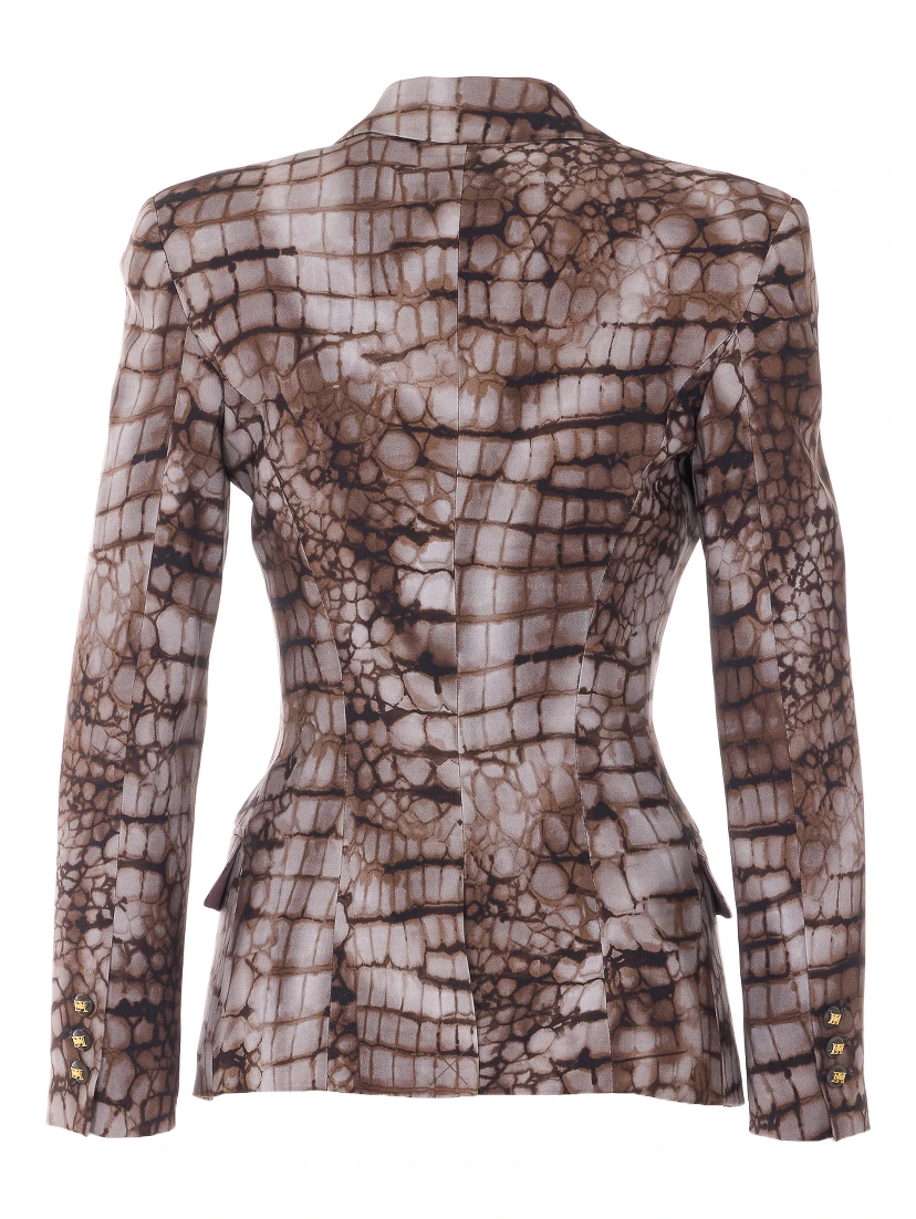 Elisabetta Franchi Jackets Brown
