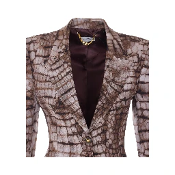 Elisabetta Franchi Jackets Brown