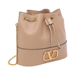 Sand Vlog Signature chain bucket bag