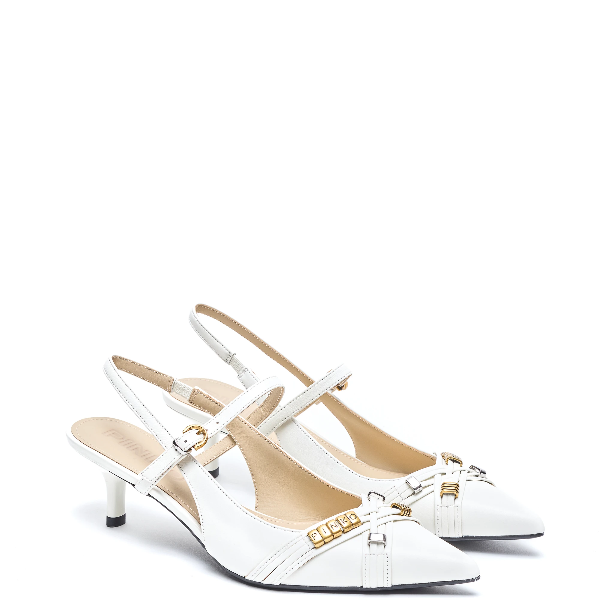 Pinko With Heel White