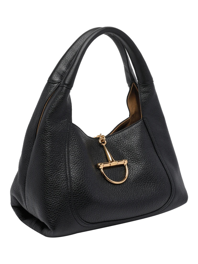 Black Horsebit shoulder bag