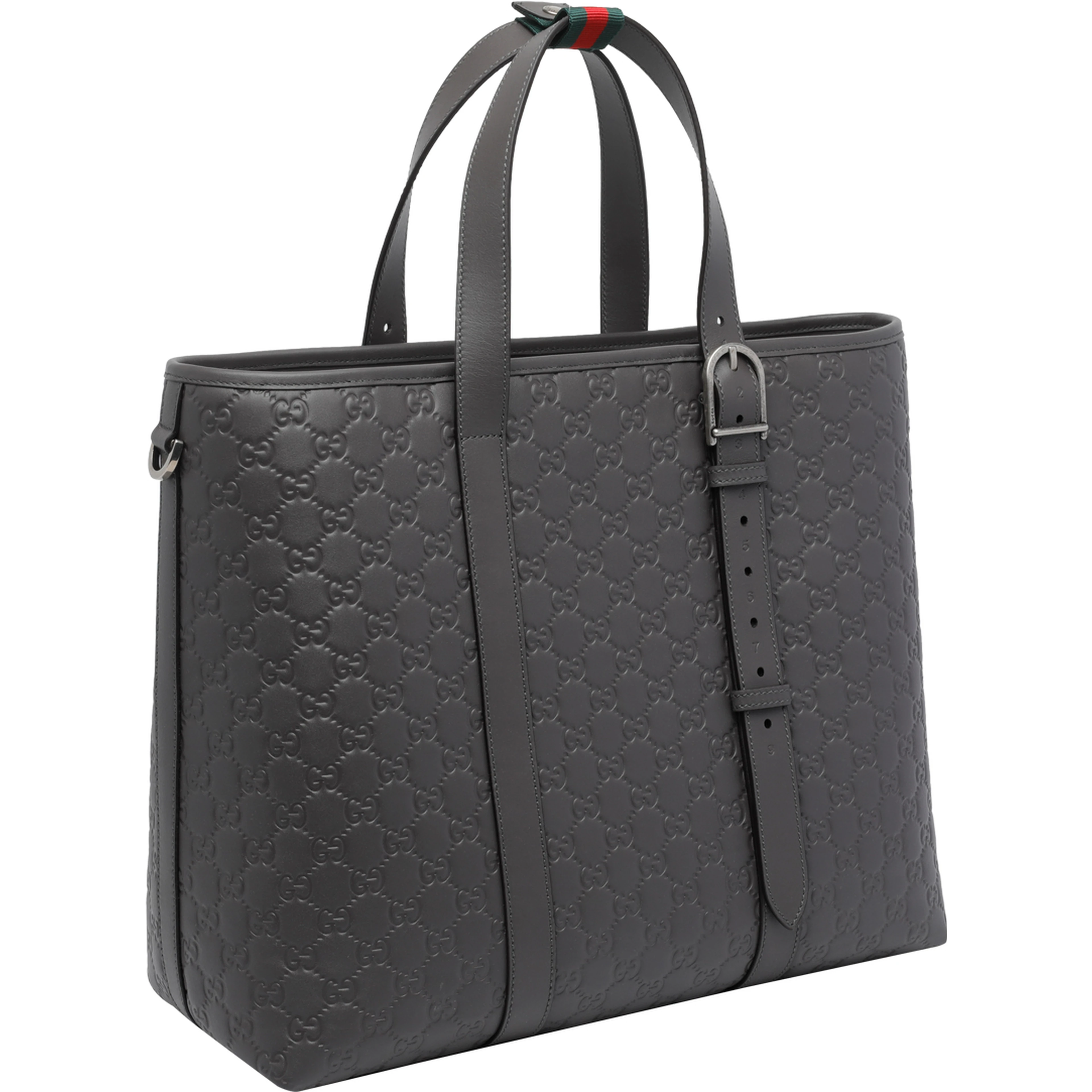 Dark grey big GG Emblem shopping bag