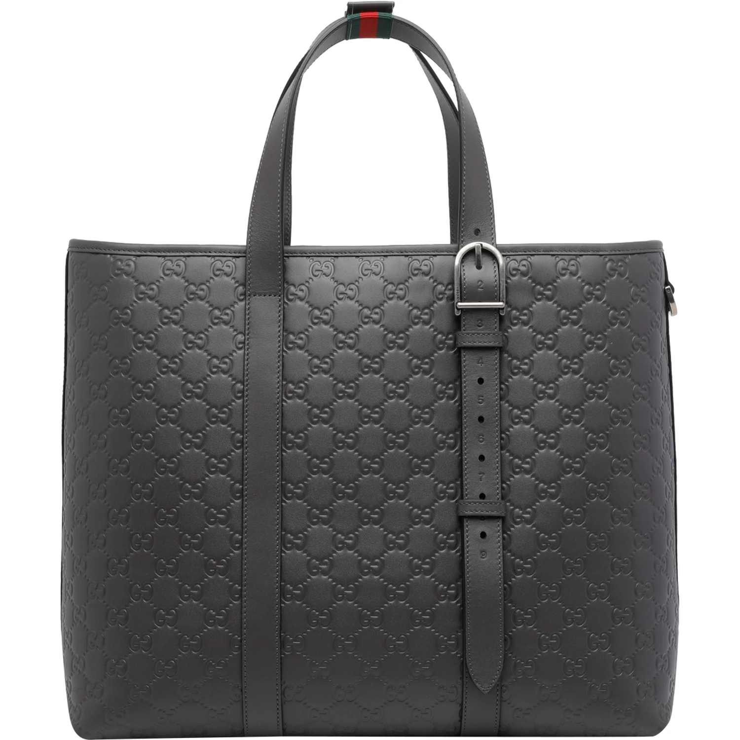 Dark grey big GG Emblem shopping bag