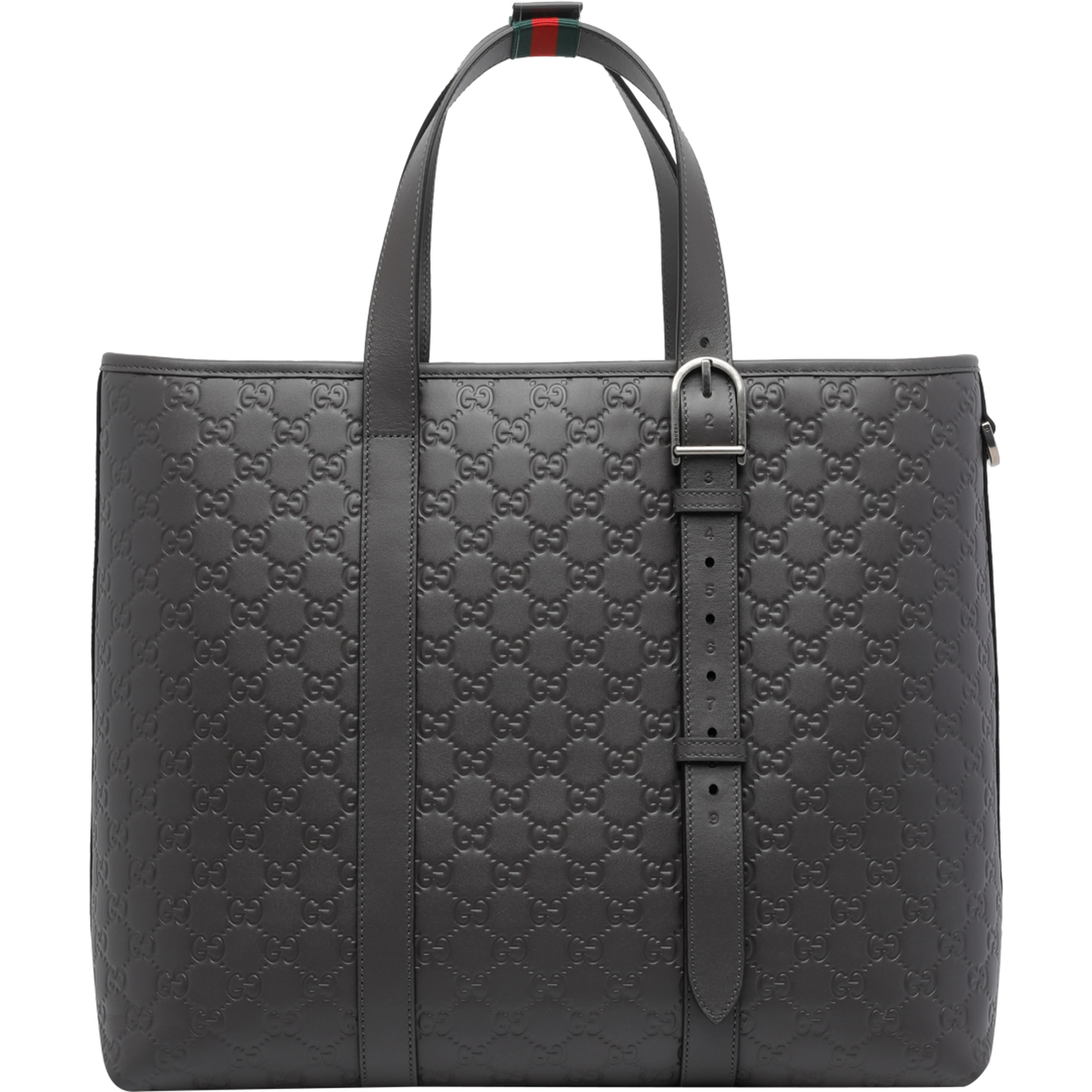 Dark grey big GG Emblem shopping bag