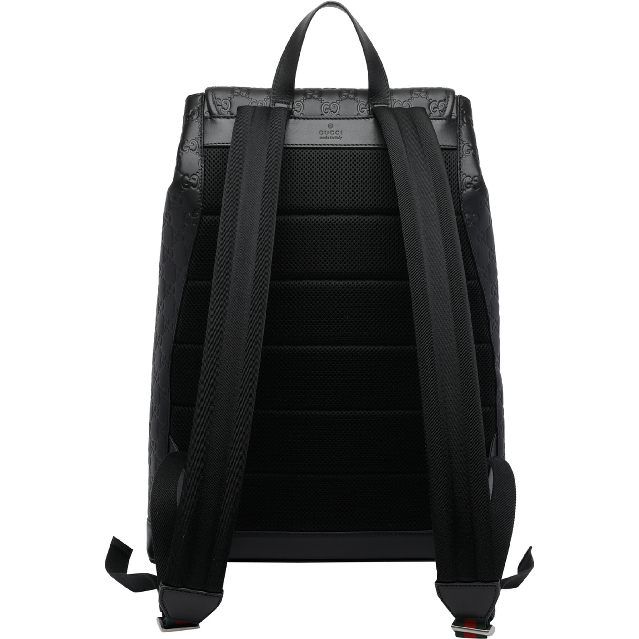 حقيبة ظهر سوداء متوسطة الحجم بشعار GG