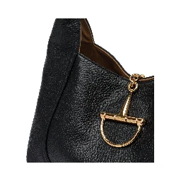Black Horsebit shoulder bag