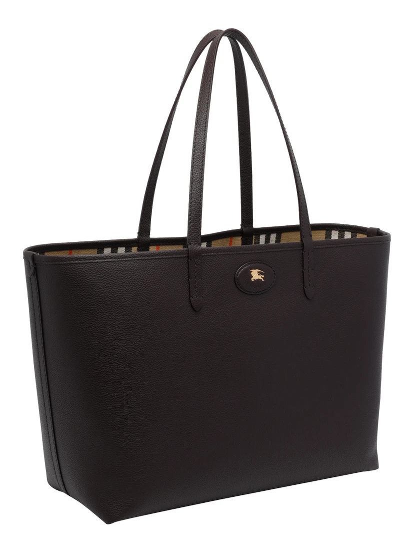 Black and Brown Medium Reversible Bloomsbury Tote Bag