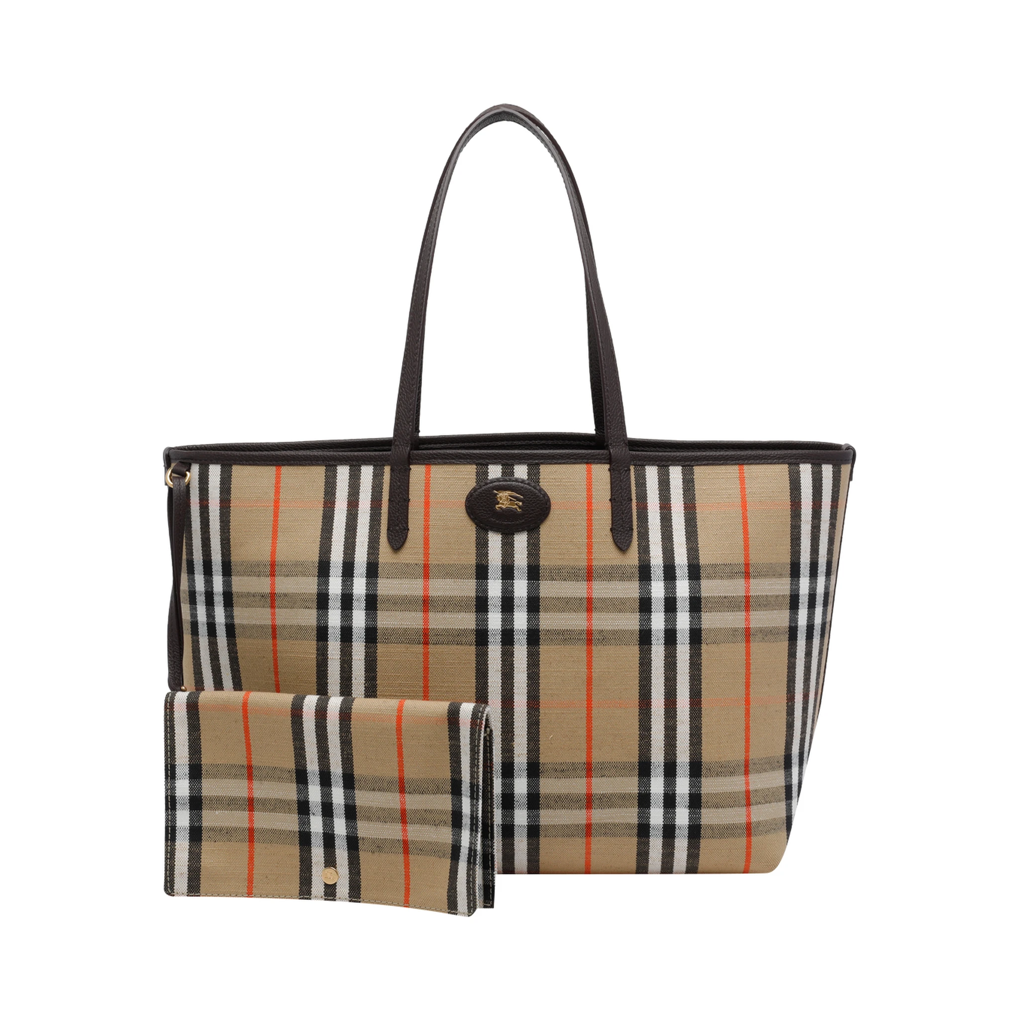 Black and Brown Medium Reversible Bloomsbury Tote Bag