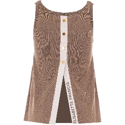Elisabetta Franchi Top Brown