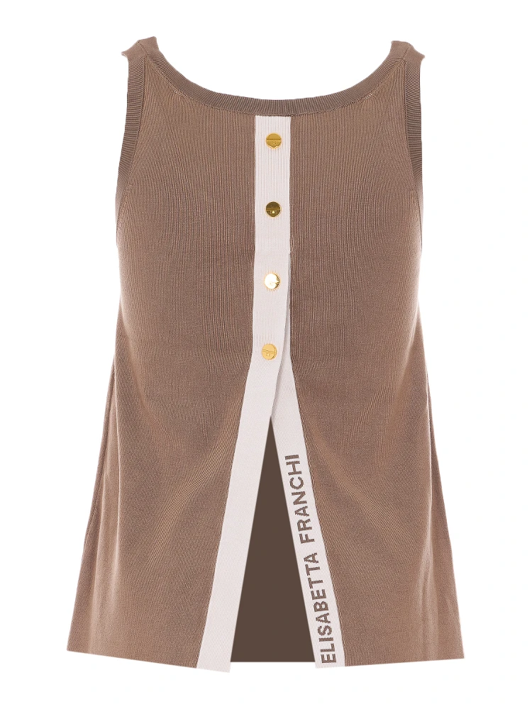 Elisabetta Franchi Top Brown alternative