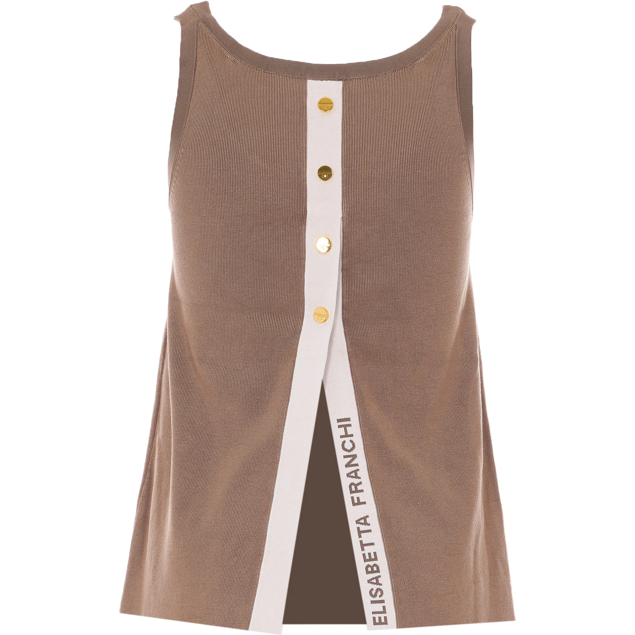 Elisabetta Franchi Top Brown