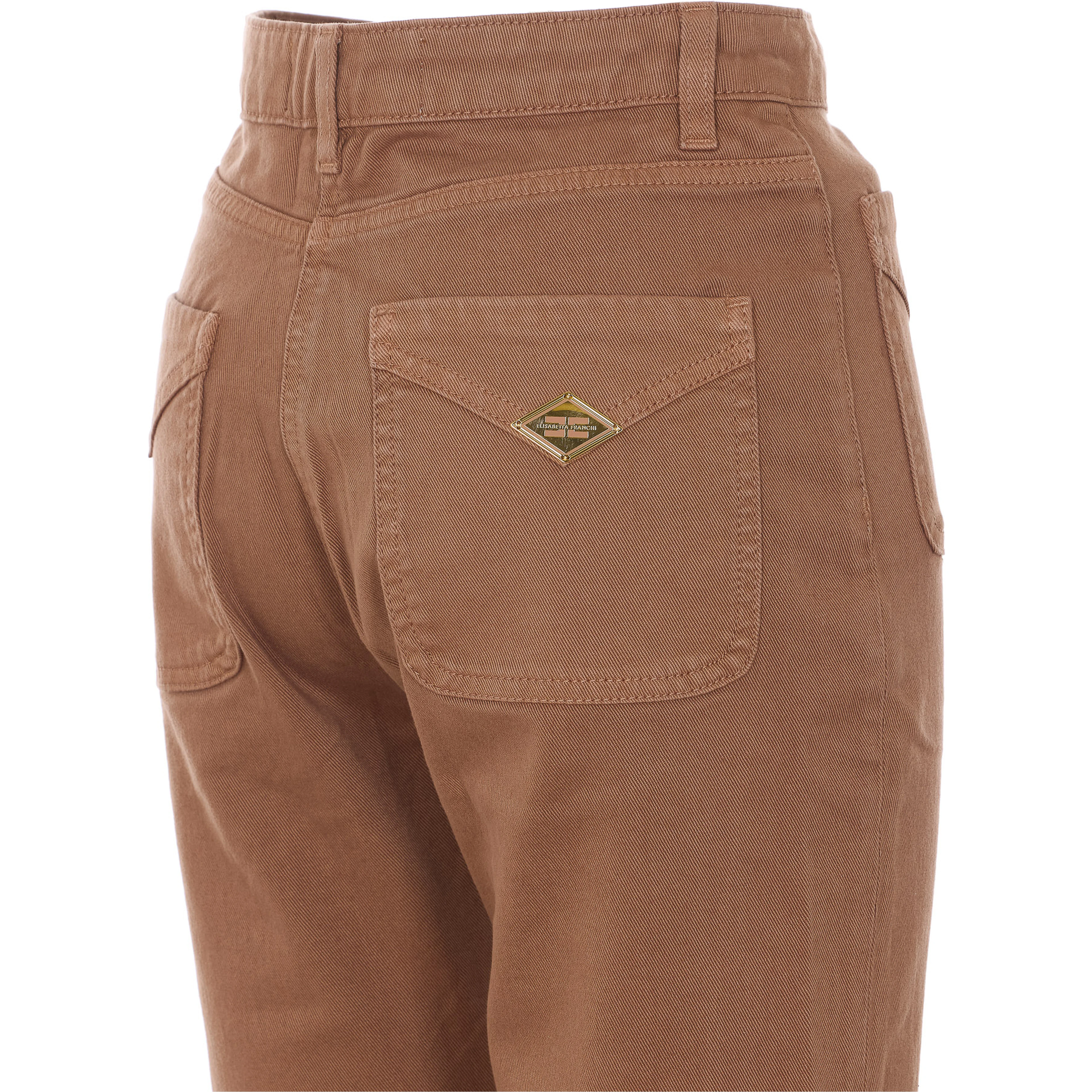 Elisabetta Franchi Trousers Brown