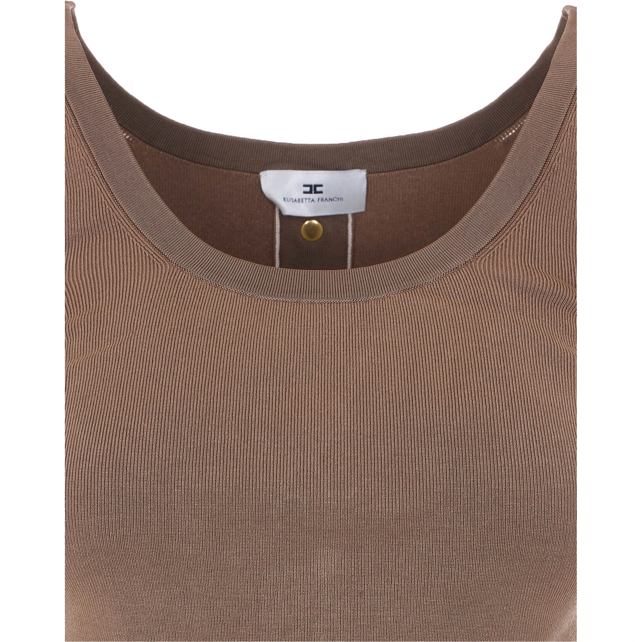 Elisabetta Franchi Top Brown