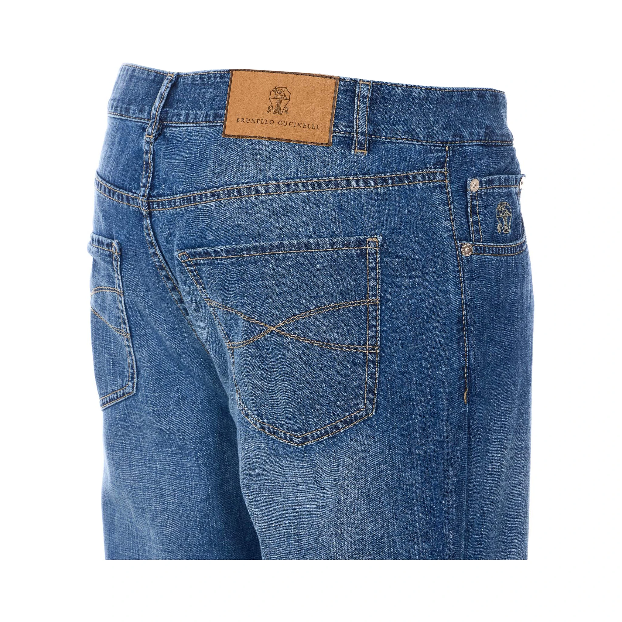 برونيلو كوتشينيللي بنطلون أزرق