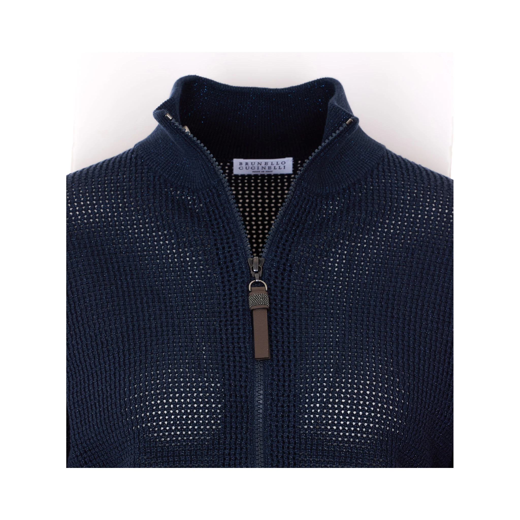 كنزة برونيلو كوتشينيللي باللون الأزرق