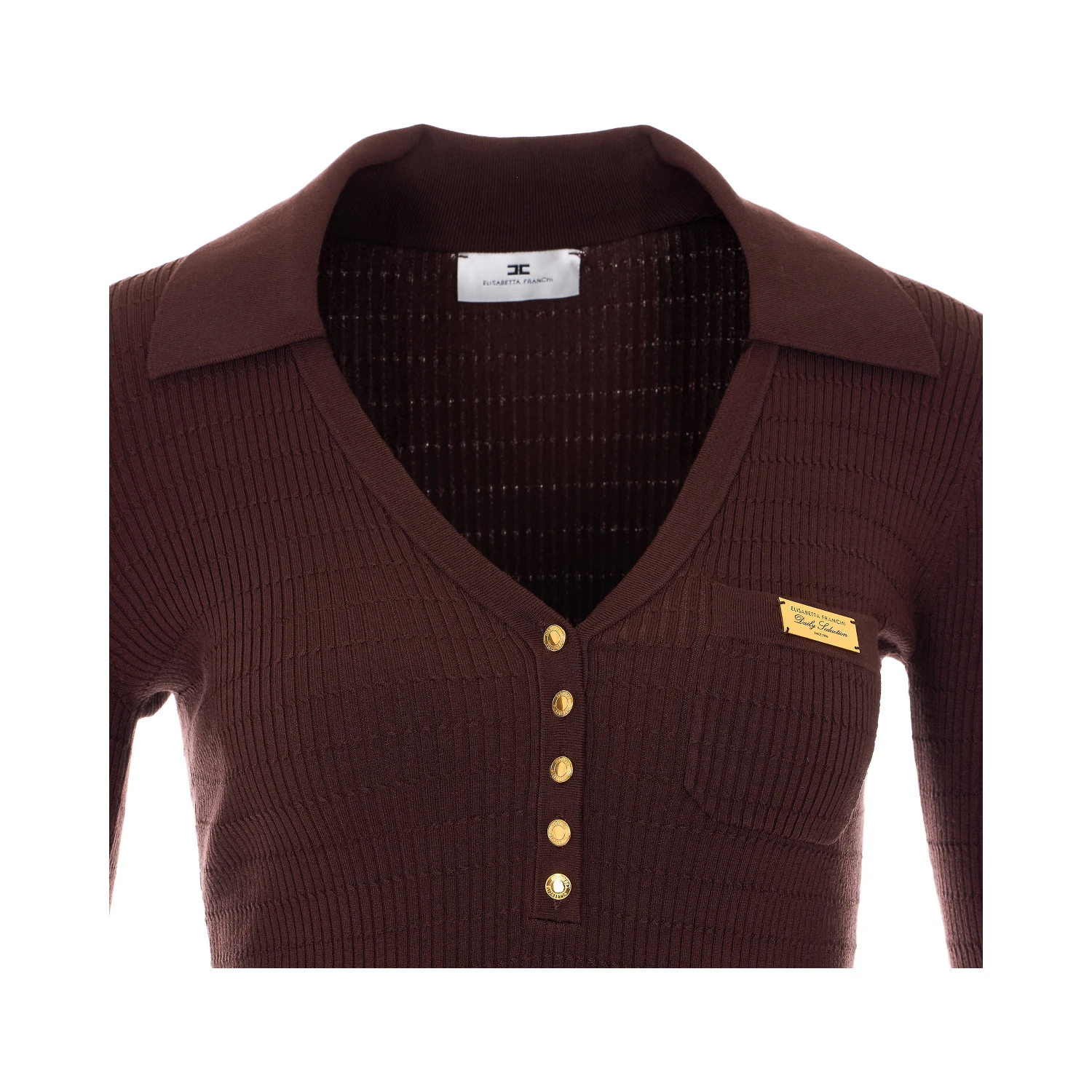 Elisabetta Franchi Sweaters Brown