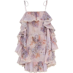 MINI DRESS WITH RUFFLES "CASCADIAN"