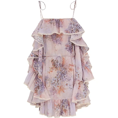 MINI DRESS WITH RUFFLES "CASCADIAN"