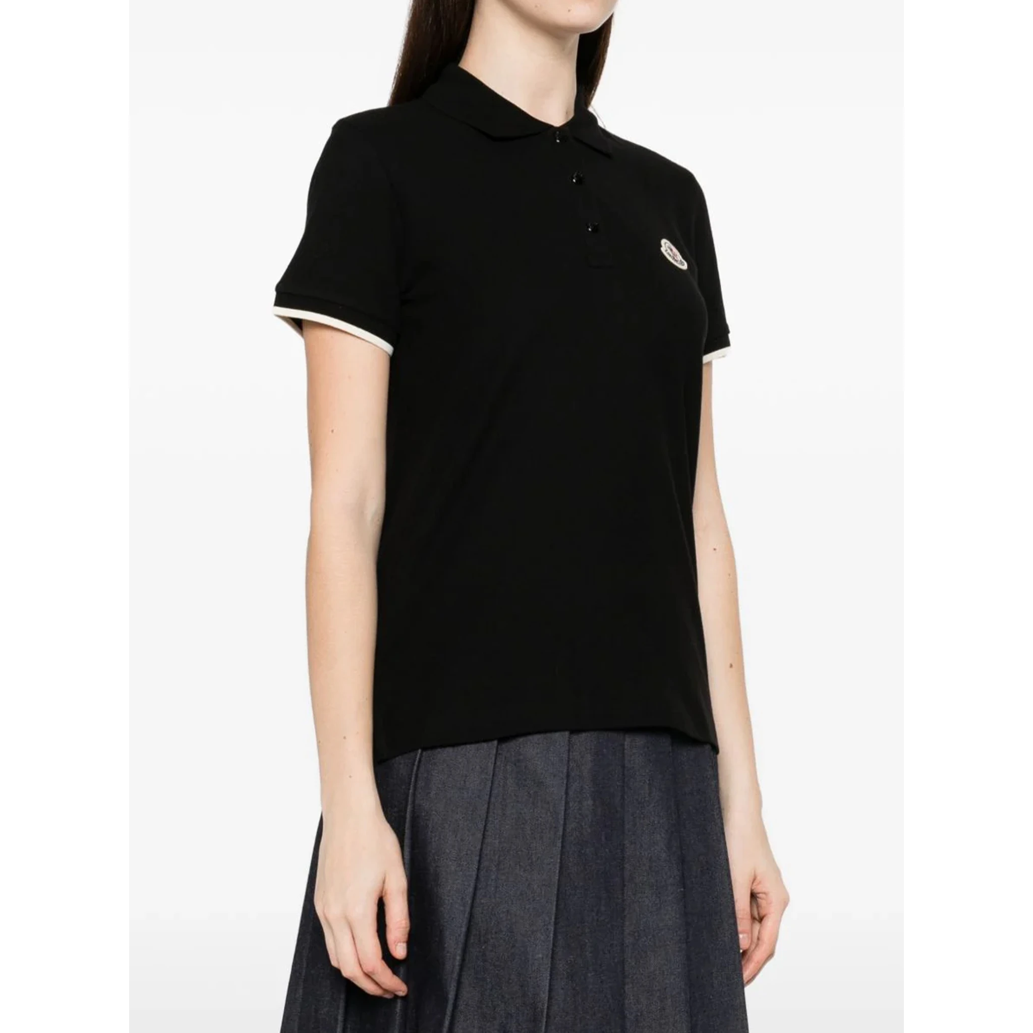 Cotton piqué polo shirt with logo